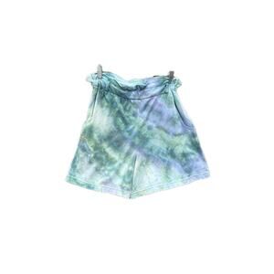 Tie Dye High-Waisted Shorts with Pockets | Women’s Bottoms | Geode Tie - Ice Dye